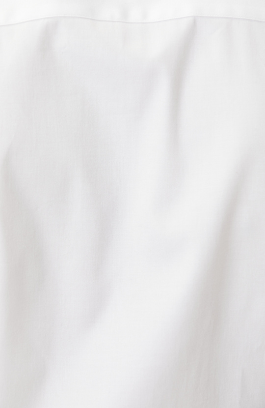 White Plain Cotton Satin Shirt
