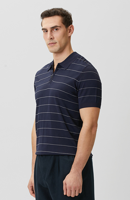 Lacivert Marin Desen Kazak