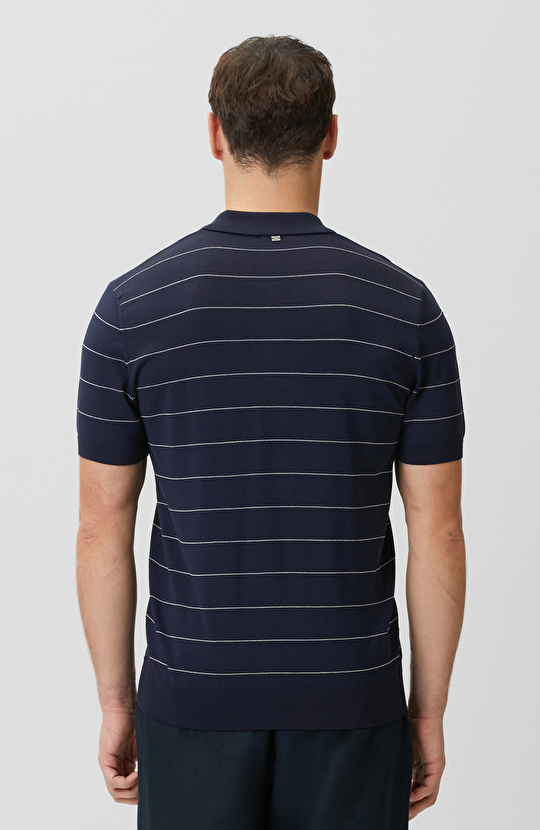 Lacivert Marin Desen Kazak