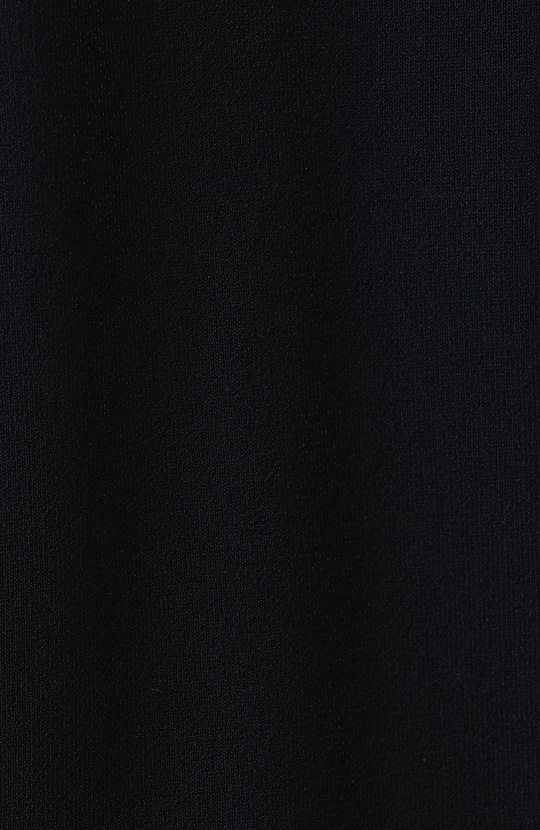 Siyah Polo Yaka Kısa Kol Rayon Kazak