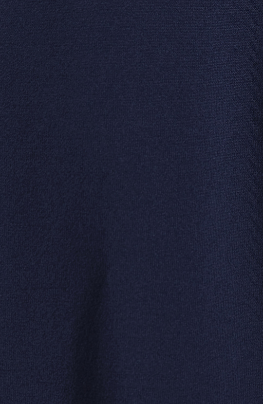 Lacivert Polo Yaka Kısa Kol Rayon Kazak