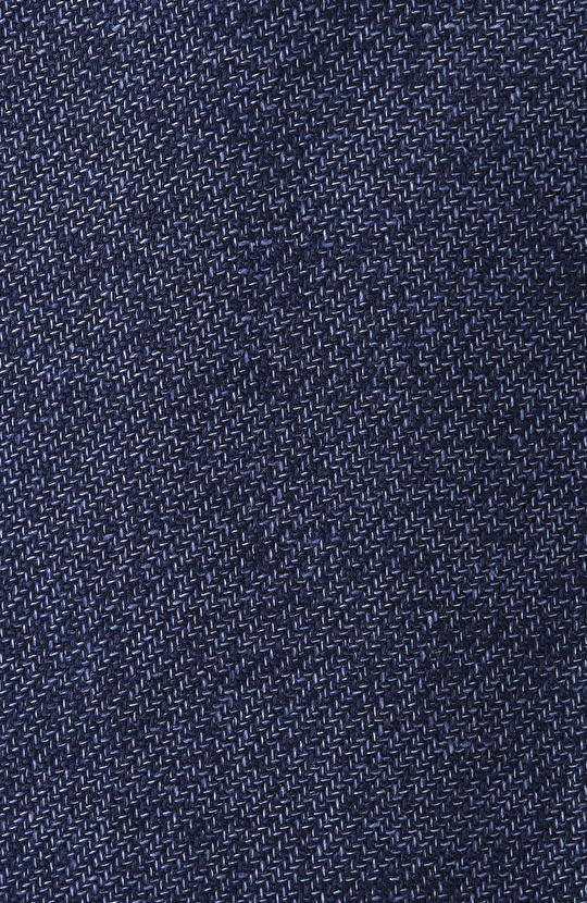 Lacivert Slim Fit Jakarlı Dokuma Ceket