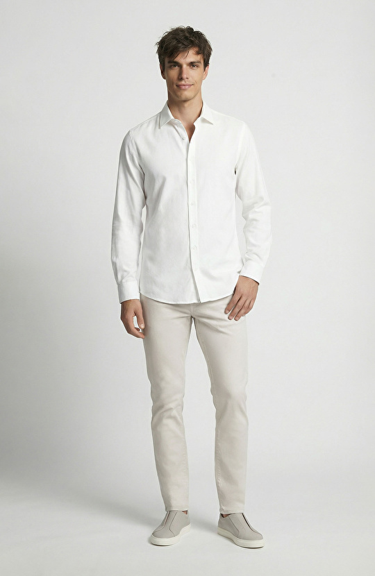 Non-Denim Taş Kemer İçi Lastikli Casual Pantolon