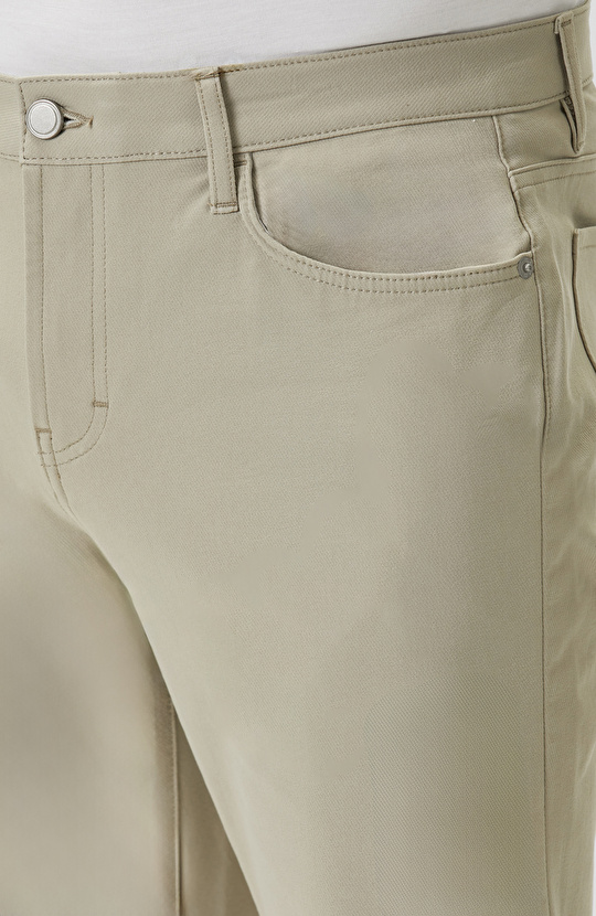 N-Tech Bej Kemer İçi Lastikli Örme Pantolon