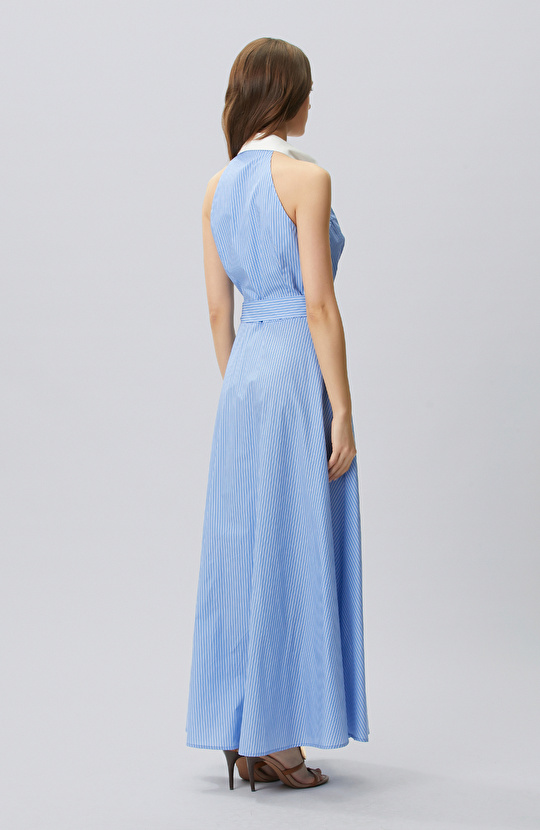 Blue and White Dress