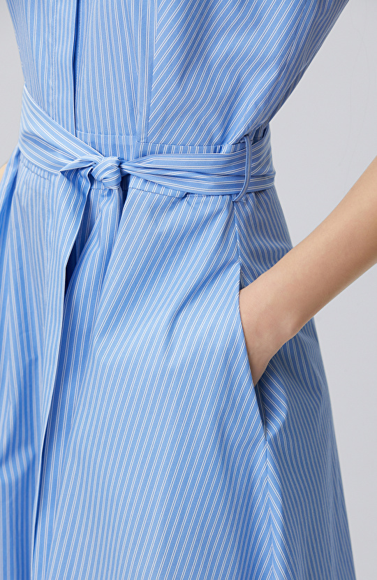 Blue and White Dress