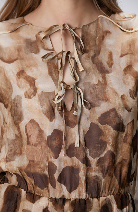 Limited Brown Leopard Print Mini Dress