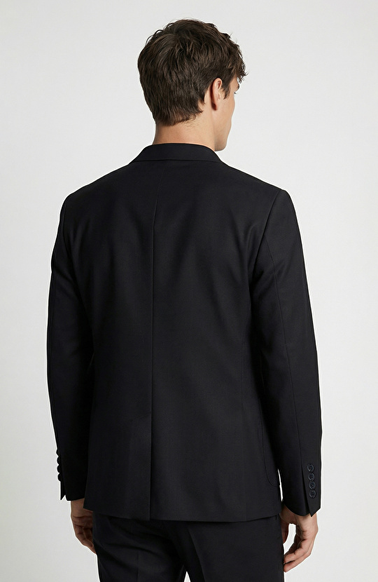 Siyah Limited Loro Piana Yün Takım Elbise