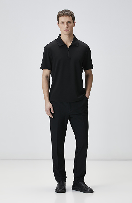 Siyah N-Tech Örme Pantolon