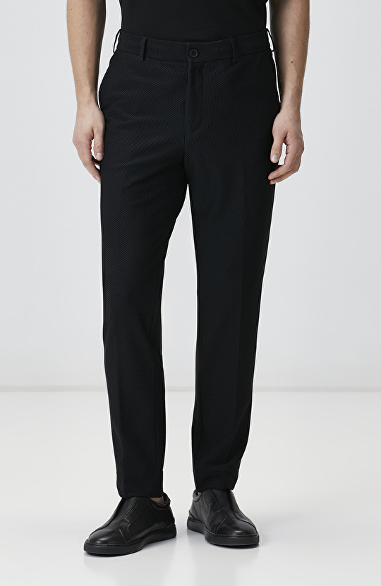 Siyah N-Tech Örme Pantolon