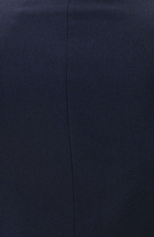 Lacivert Yün Karışımlı Armalı Ceket