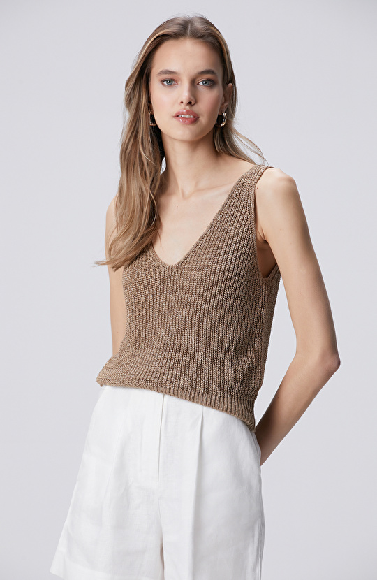 Bej Simli Triko Atlet