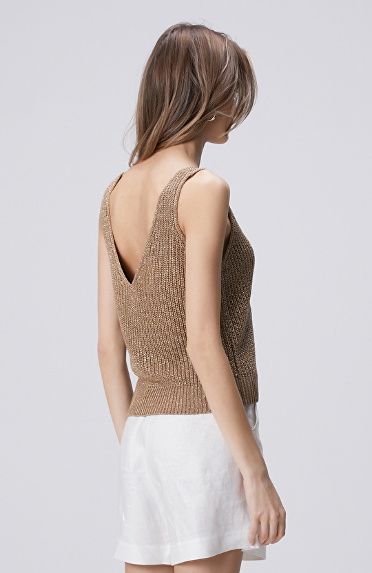 Bej Simli Triko Atlet