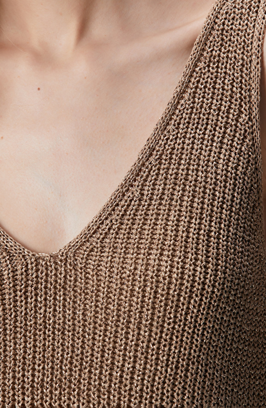 Bej Simli Triko Atlet