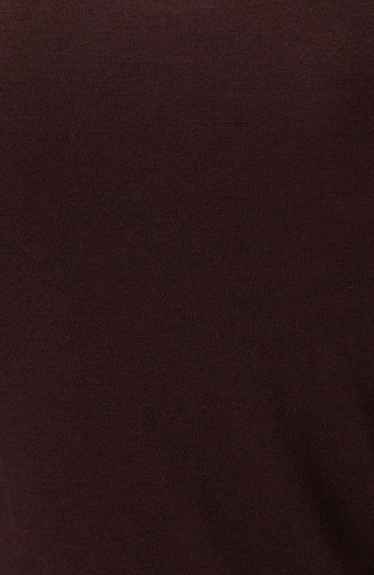 Burgundy Polo Collar Basic Knitwear Sweater
