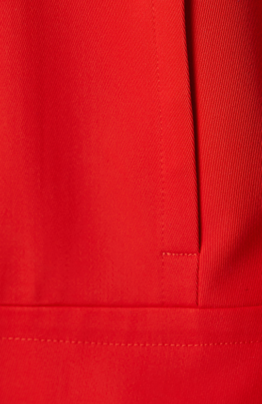 Red Collar Detachable Coat