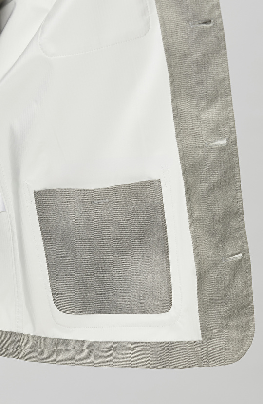 Bej Gömlek Yaka Desenli Ceket