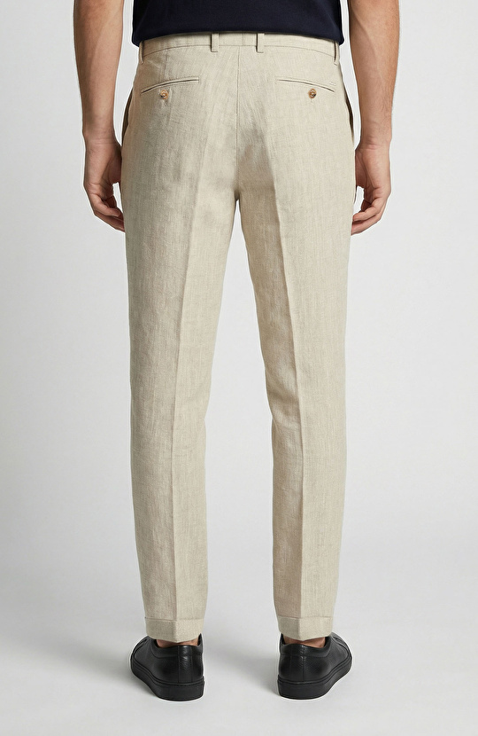 Naturel Keten Jogger Pantolon