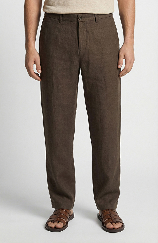 Haki Keten Jogger Pantolon