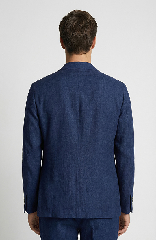 Lacivert Keten Spor Ceket