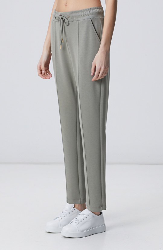 Açık Haki Modal Karışım Straight Fit Eşofman Altı