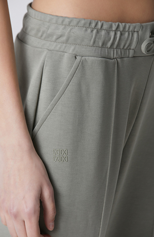 Açık Haki Modal Karışım Straight Fit Eşofman Altı