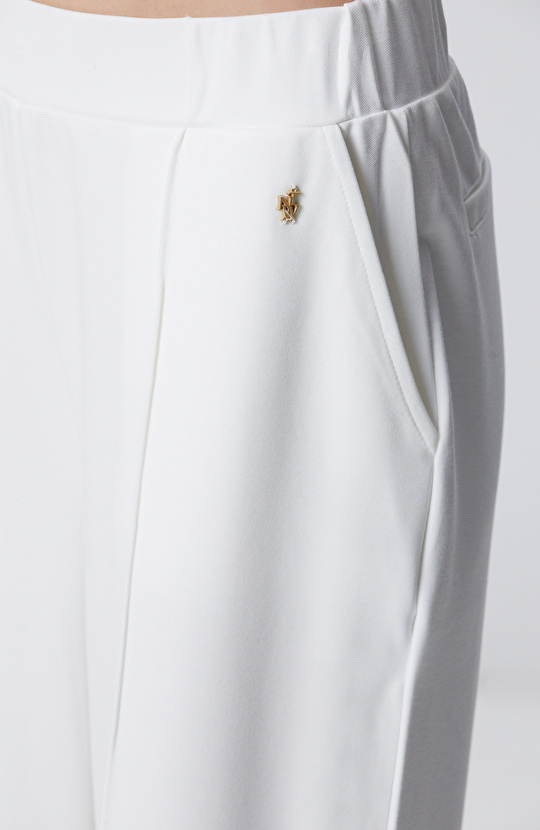 Kırık Beyaz Modal Karışımlı Eşofman