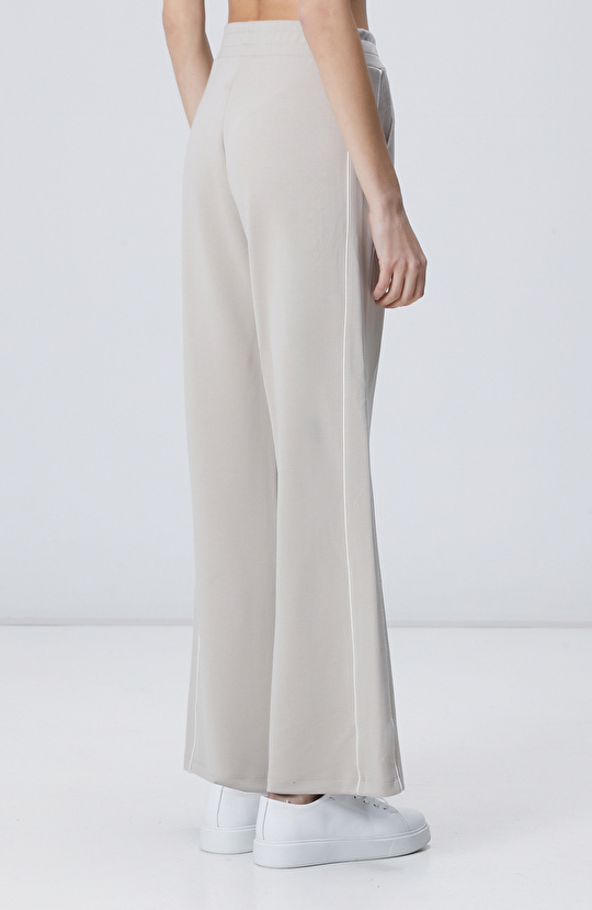 Taş Modal Karışımlı Biye Detaylı Eşofman Altı