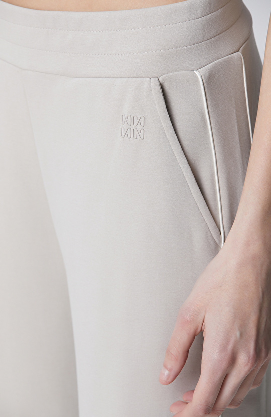 Taş Modal Karışımlı Biye Detaylı Eşofman Altı