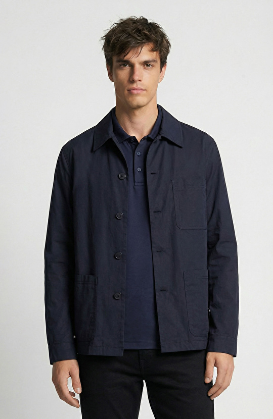 Lacivert Paper Touch Ceket