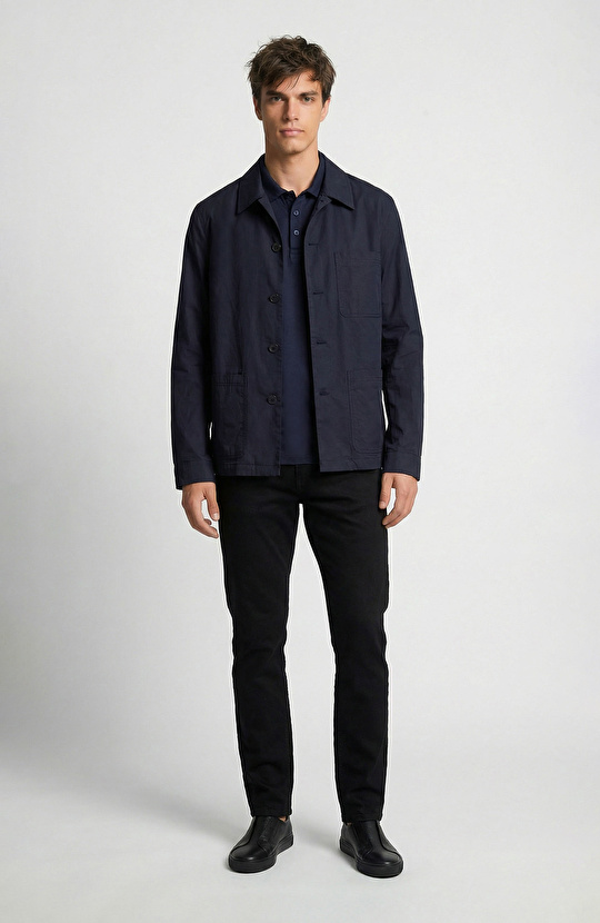 Lacivert Paper Touch Ceket