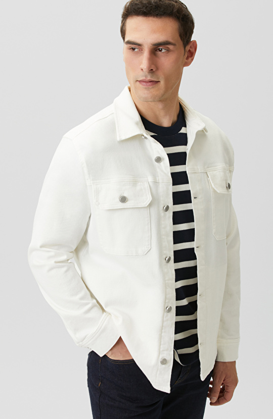 Ekru Denim Gömlek