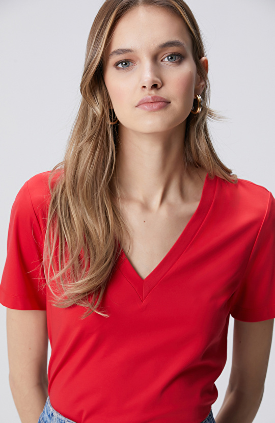 Kırmızı Basic T-shirt