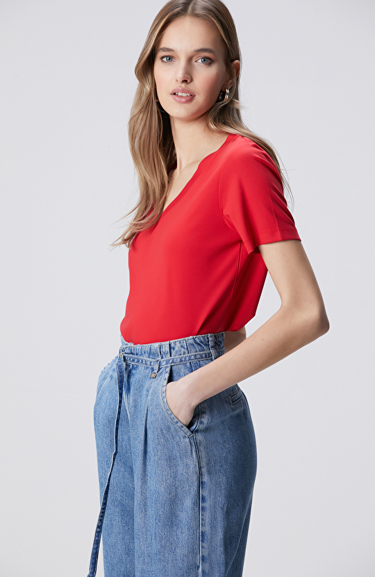 Kırmızı Basic T-shirt