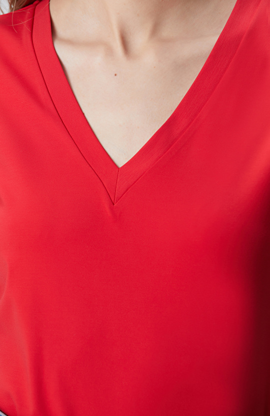Kırmızı Basic T-shirt
