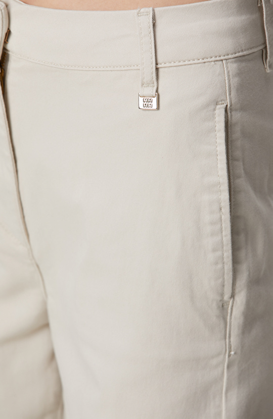 Bej Basic Casual Pantolon