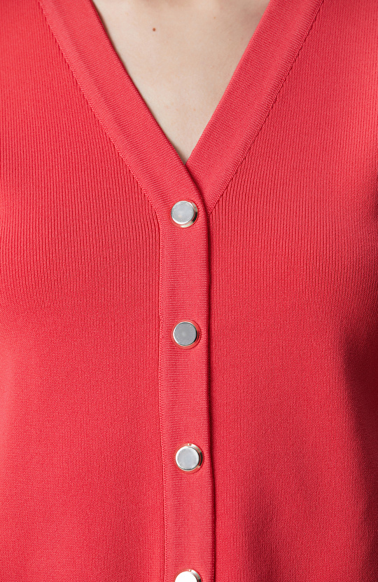 Nar Çiçeği Kısa Kol Triko Ceket