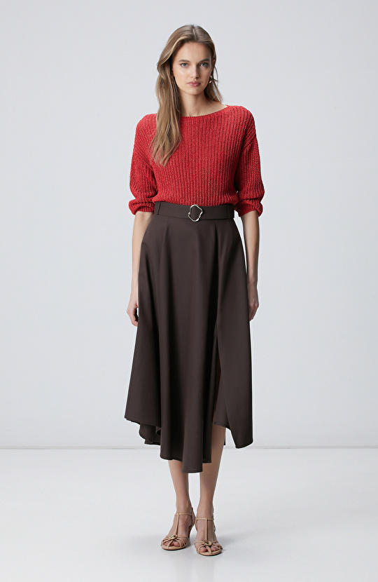 Nar Çiçeği Truvakar Kollu Kazak