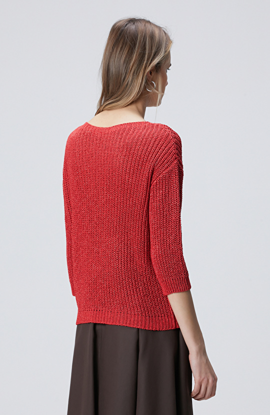 Nar Çiçeği Truvakar Kollu Kazak