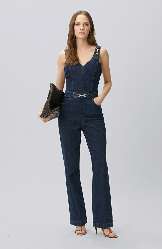 Indigo Denim Jumpsuit