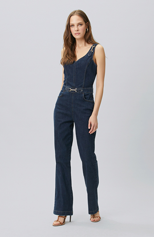 Indigo Denim Jumpsuit