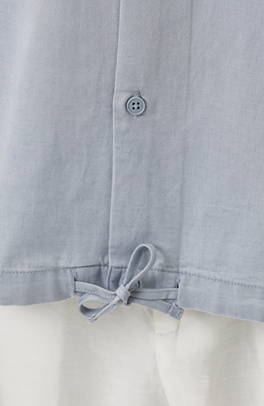 Blue Comfort Lyocell Blended Shirt