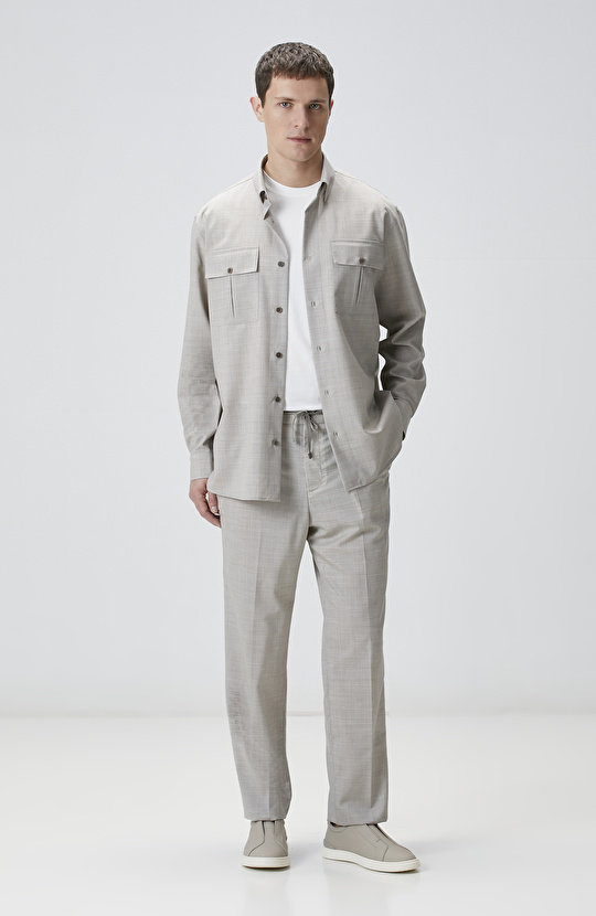 Limited Bej Yün Gömlek