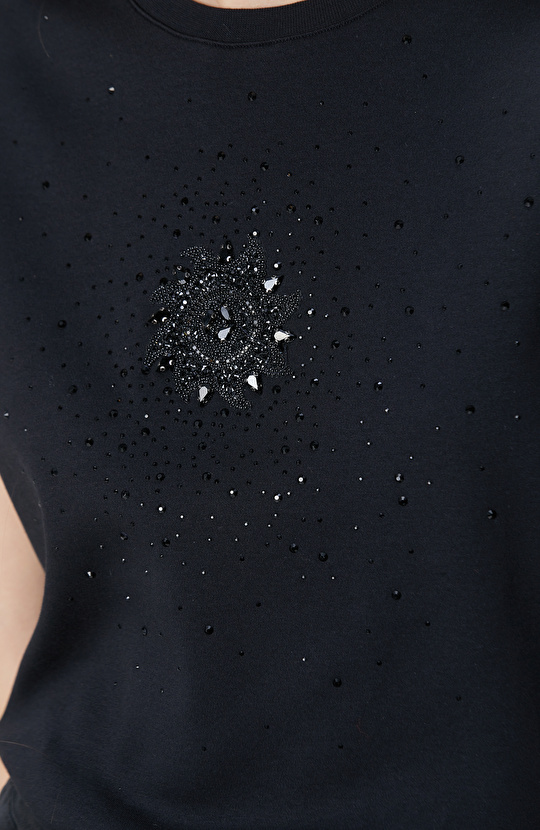 Siyah Baskılı T-shirt
