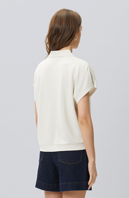 Taş Nakış Detaylı T-shirt