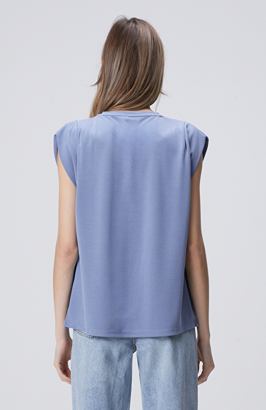 Mavi Modal Karışımlı T-shirt