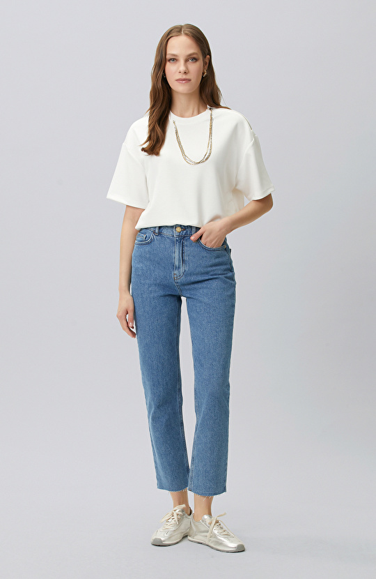 Off White Collar Chain Detailed T-shirt