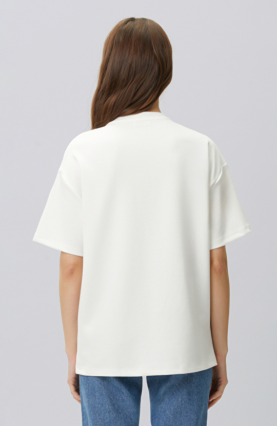 Off White Collar Chain Detailed T-shirt