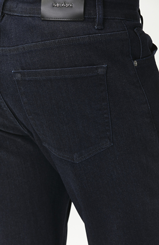 Koyu Lacivert Denim Pantolon