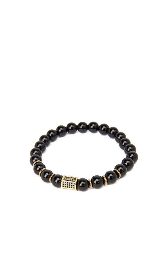 Siyah Erkek Boncuk Bileklik